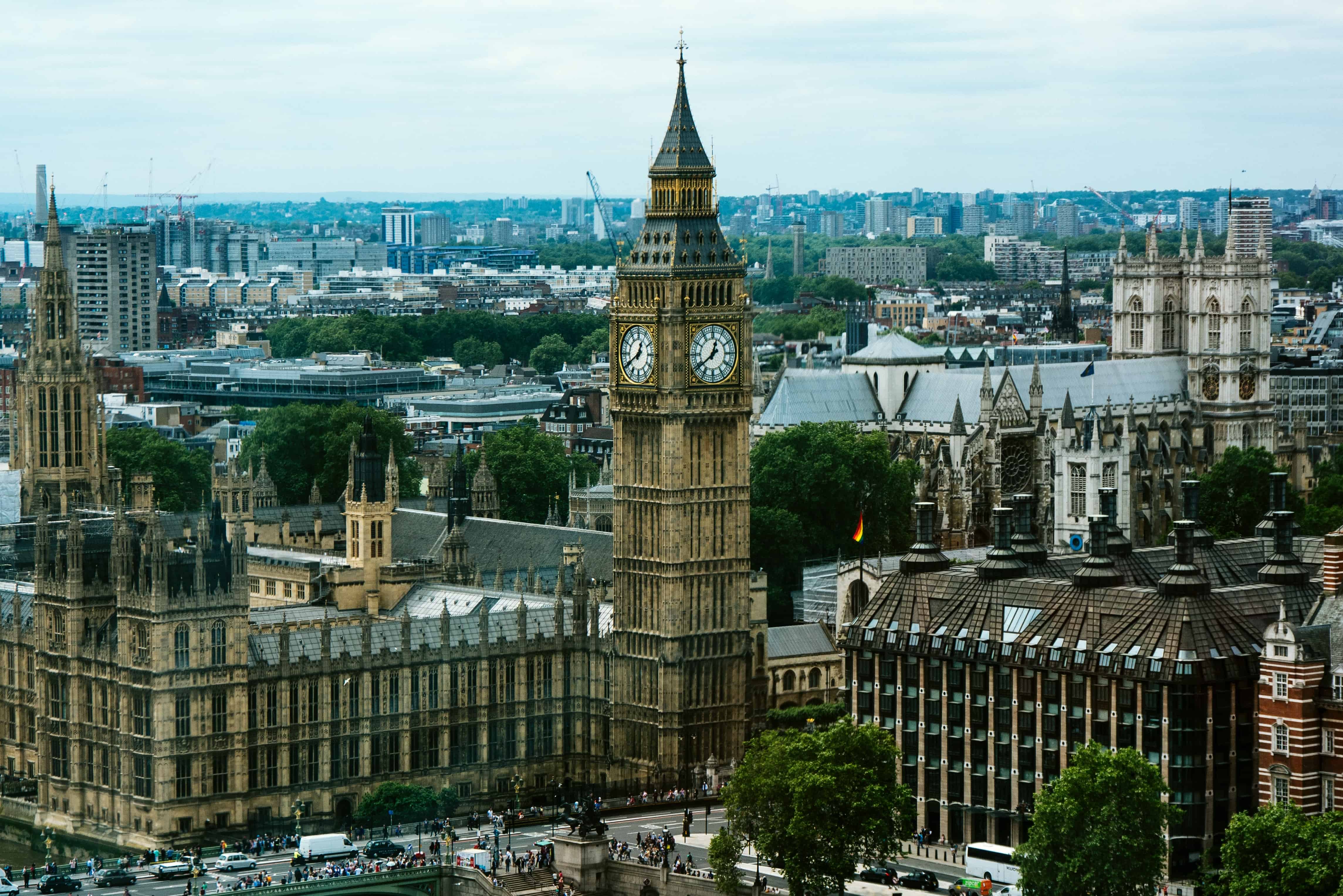 Big Ben og Houses of Parliament